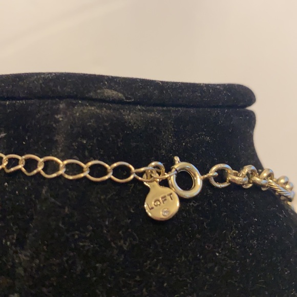 LOFT Gold Multi Color Gem Necklace - Picture 4 of 4